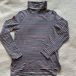 Madewell multicolored Striped Turtleneck Long Sleeve T Shirt